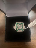 Emerald right hand ring